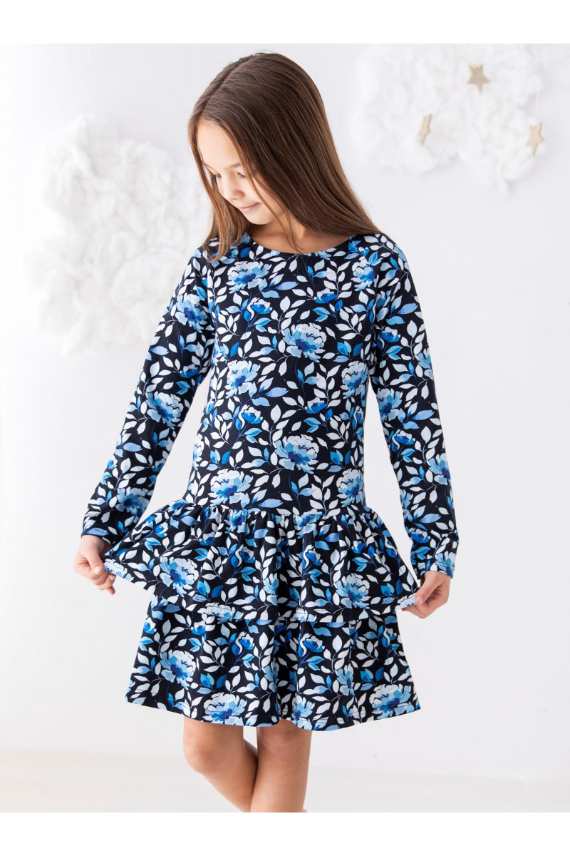Sukienka niebieska kwiaty Lily Grey
